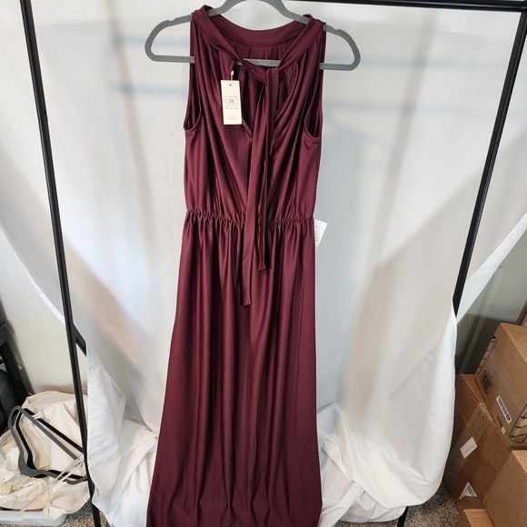 KOH KOH formal sleeveless gown dress NWT M LONG 46" FROM WAIST TO FLOOR - Picture 5 of 5